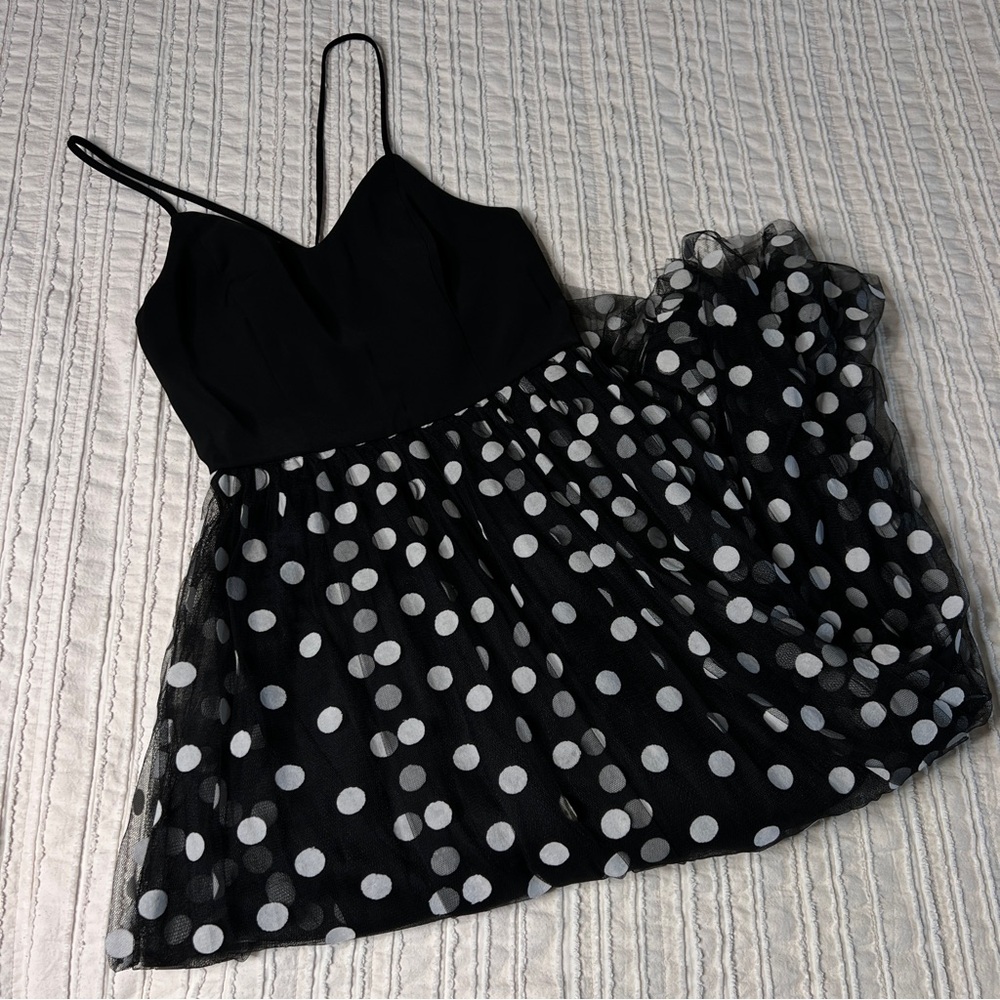 Forever 21 Black and White Polka Dot Dress
